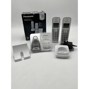 Panasonic KX-TG3812 W/White Cordless Phone 2 Cordless Handset